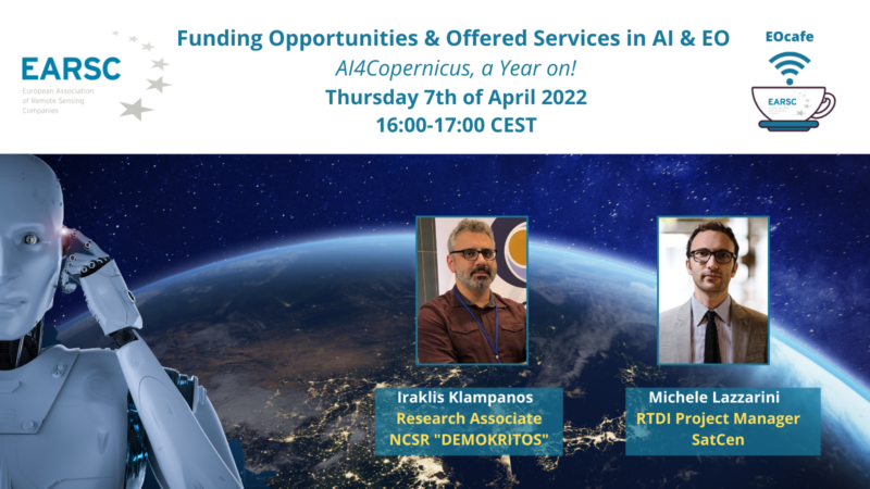 EOcafe: Funding Opportunities & Offered Services in AI & EO, AI4Copernicus, a Year on!