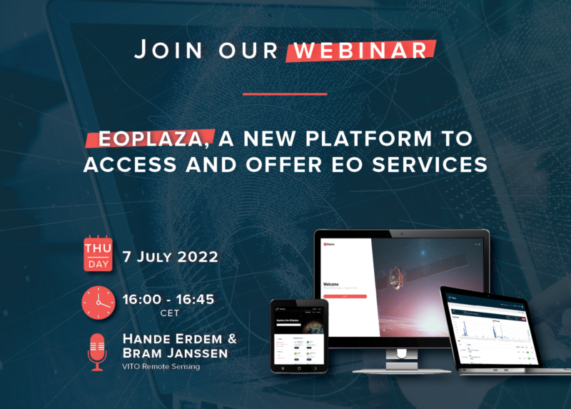 VITO webinar on EOplaza, a new platform to connect end users and service providers