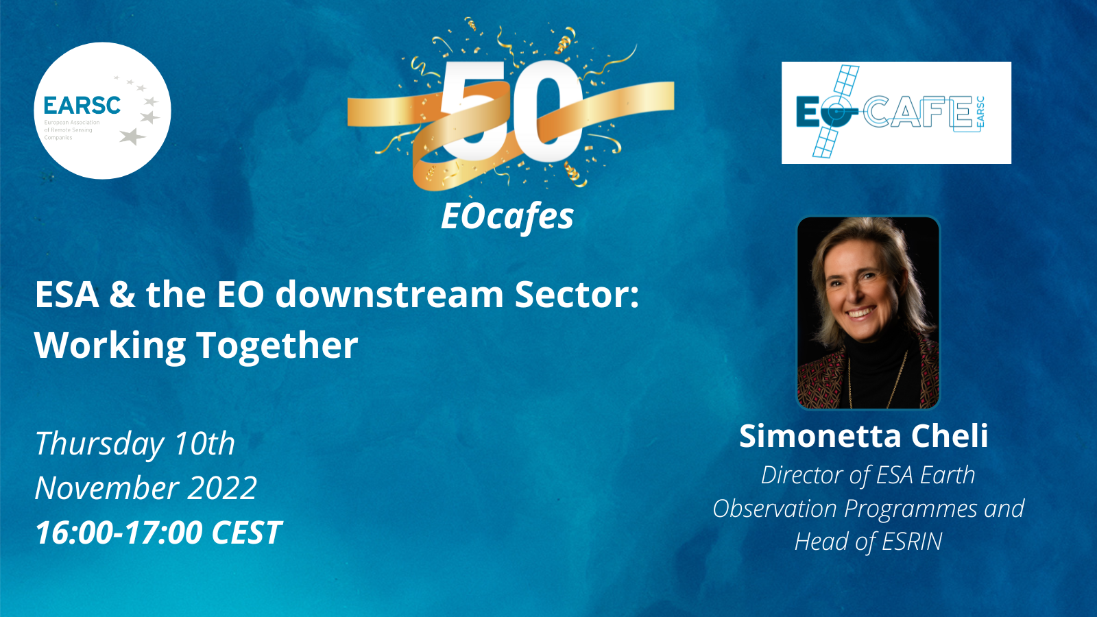 EOcafe: ESA & the EO downstream Sector: Working Together