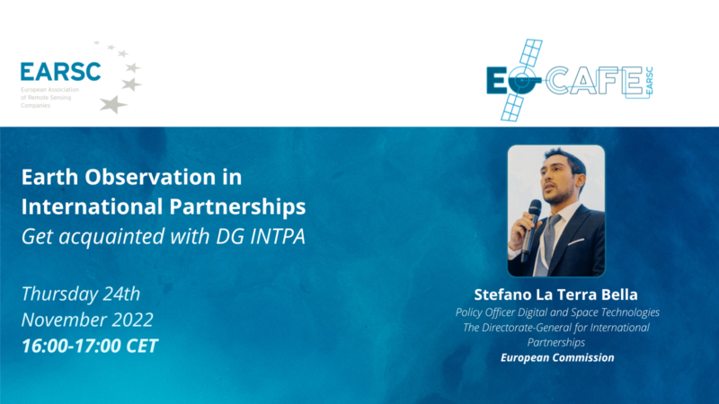 EOcafe: Earth Observation in International Partnerships: Get acquainted with DG INTPA