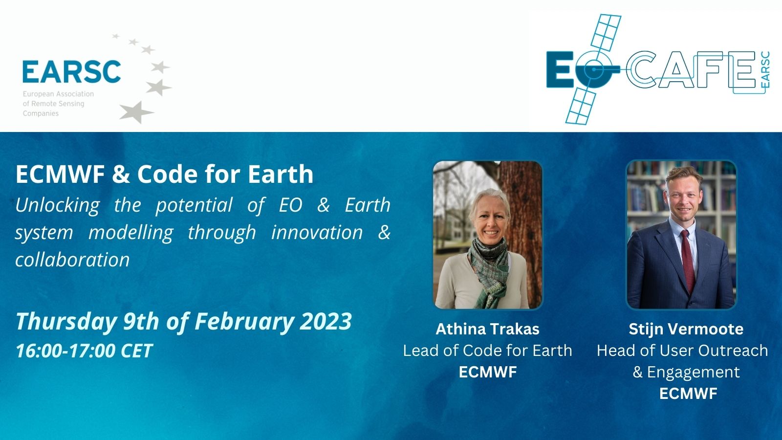 EOcafe: ECMWF & Code for Earth