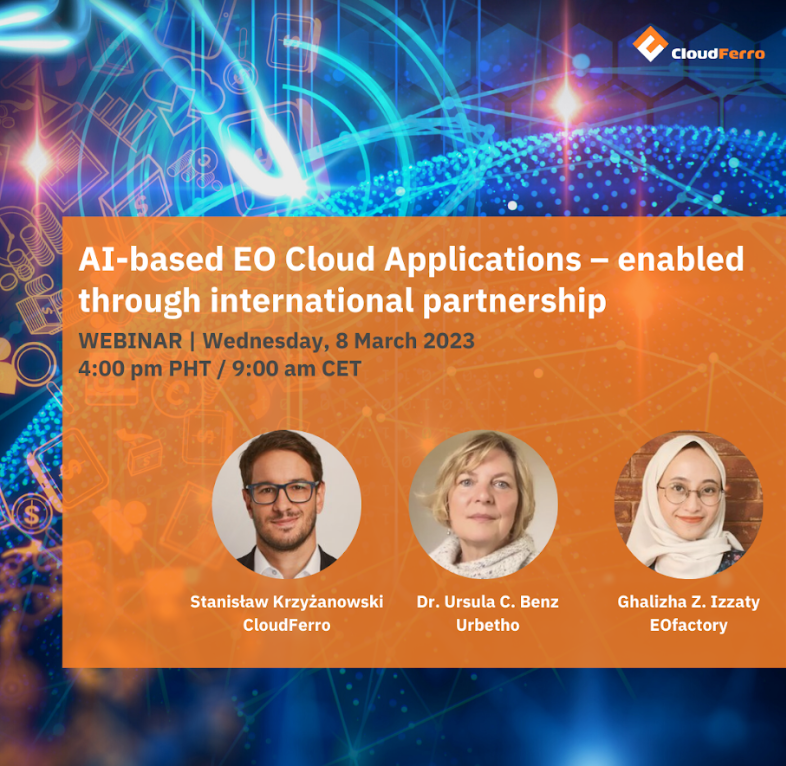 Webinar: AI-based EO Cloud Applications – enabled through international partnership