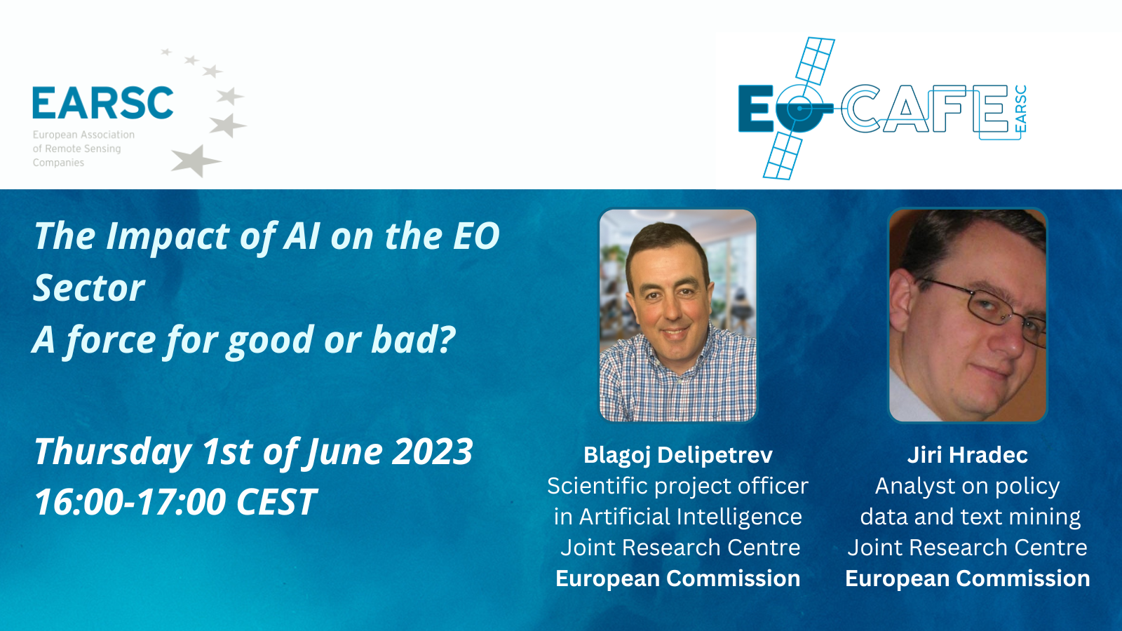 EOcafe: The Impact of AI on the EO Sector. A force for good or bad?