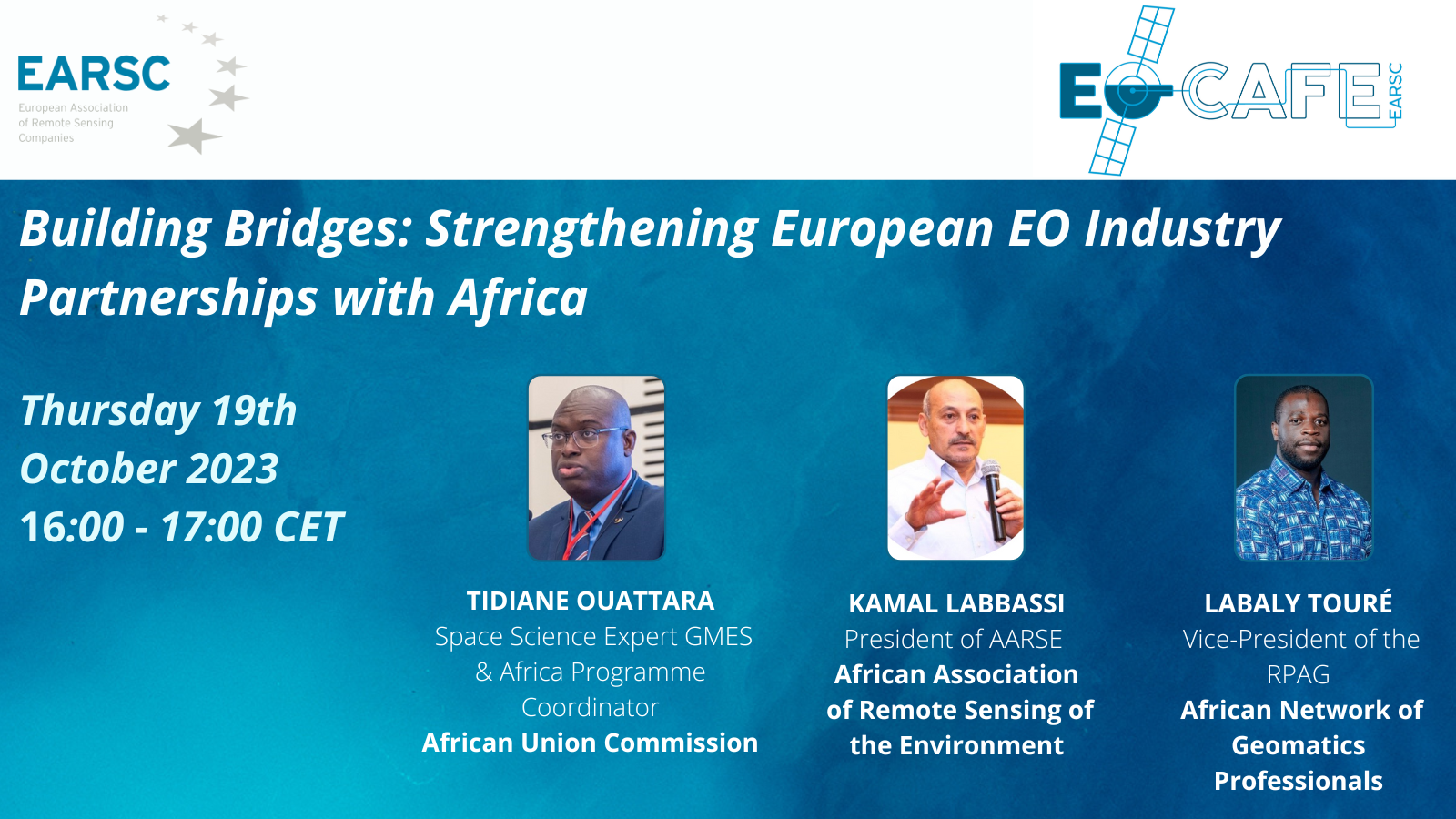 EOcafe: Building Bridges, Strengthening European EO Industry Partnerships with Africa 